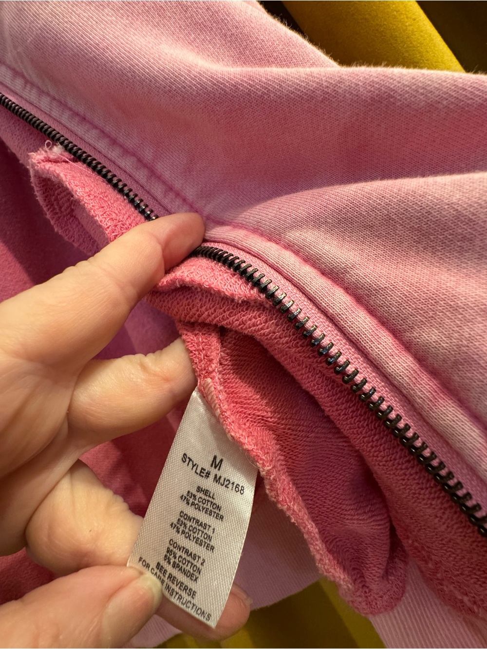 Oli &Hali Pink Hooded Zip-Front Terry Jacket - Picture 5 of 5